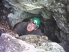 Itt éppen a Gánti barlang bejáratában